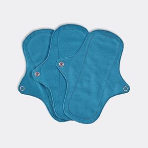 Menstruatiecups.nl Eco Femme wasbare inlegkruisjes van biologisch katoen mét of zonder (PUL) polyester (Kleur: Blauw)