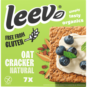 Leev Glutenvrije oat cracker natural bio 100 Gram