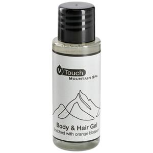 V-Touch Douchegel en shampoo Mountain Spa 2-in-1; 30 ml; transparant; 210 stuk / verpakking