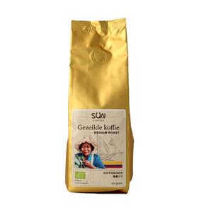 Sun Coffee Gezeilde koffiebonen medium roast bio