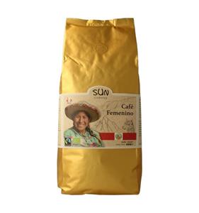 Sun Coffee Cafe femenino bonen dark roast bio