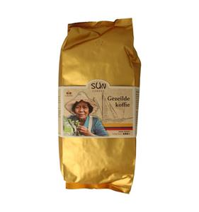 Sun Coffee Gezeilde koffiebonen dark roast bio