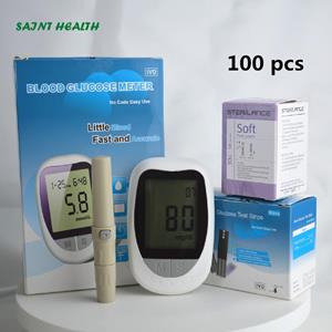 Saint Health KH-100 Bloedglucosemeter 100 Strips/Lancet met batterij