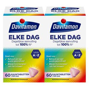 Davitamon Gratis Verzending: 2x  Elke Dag 60 kauwtabletten