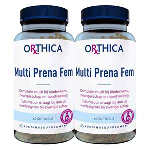 Orthica Gratis Verzending: 2x  Multi Prena Fem 60 softgels
