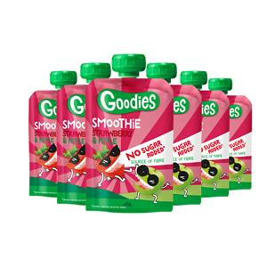 Goodies 6x  Knijpfruit Smoothie Aardbei&Appel 100 gr