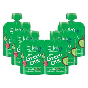 Ella's Kitchen 6x  Knijpzakje Fruit Smoothie 6+ m Appel Peer Banaan Kiwi 90 gr