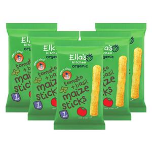 Ella's Kitchen 5x  Maize Sticks 7+ m Tomaat Basilicum 16 gr