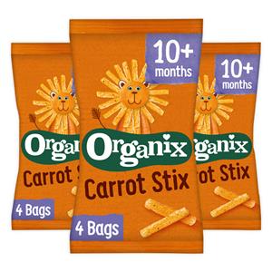 Organix 3x  Baby Knabbels 10+ m Wortel 4x15 gr