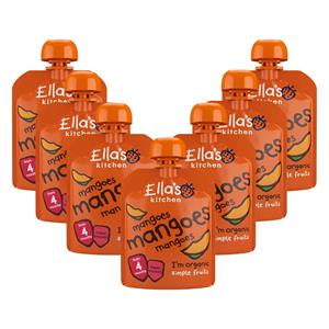Ella's Kitchen 7x  Knijpzakje 4+ m Mango 70 gr
