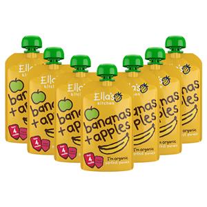 Ella's Kitchen 7x  Knijpzakje 4+ m Banaan Appel 120 gr