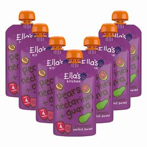 Ella's Kitchen 7x  Knijpzakje 4+ m Peer Nectarine Guava 120 gr