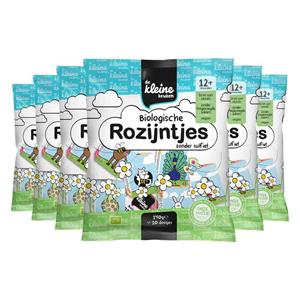 De Kleine Keuken 6x  Bio Rozijntjes 140 gr