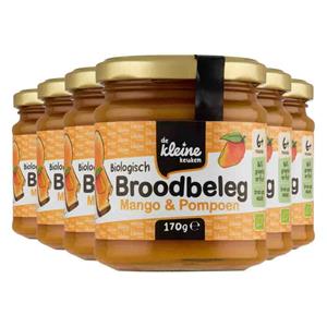 De Kleine Keuken 6x  Bio Mango en Pompoen Spread 170 gr
