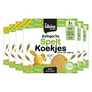 De Kleine Keuken 6x  Bio Speltkoekjes 150 gr