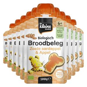 De Kleine Keuken 10x  Bio Broodbeleg Zoete Aardappel&Appel 100 gr