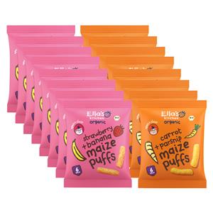 Ella's Kitchen 16 stuks Maize Puffs Pakket