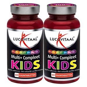 Lucovitaal Gratis Verzending: 2x  Multi+ Compleet Kids 60 tabletten