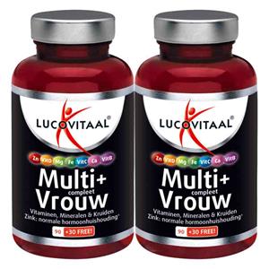 Lucovitaal Gratis Verzending: 2x  Multi + Compleet Vrouw 120 tabletten