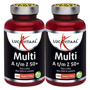 Lucovitaal Gratis Verzending: 2x  Multi A-Z 50+ 180 tabletten