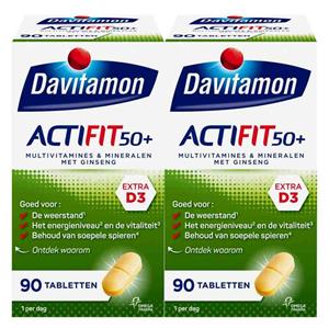 Davitamon Gratis Verzending: 2x  Actifit 50+ 90 tabletten