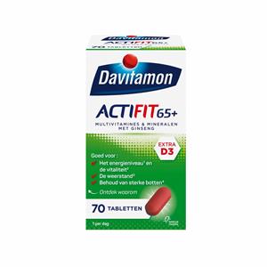 Davitamon Gratis Verzending: 4x  Actifit 65+ 70 tabletten