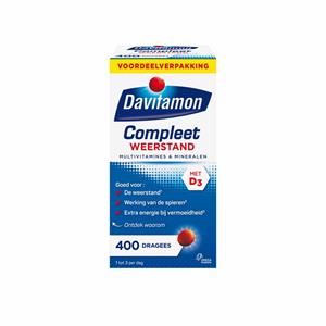 Davitamon Gratis Verzending: 4x  Compleet Weerstand 400 stuks