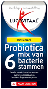 Lucovitaal Probiotica mix van 6 bacterie stammen 90 kauwtabletten