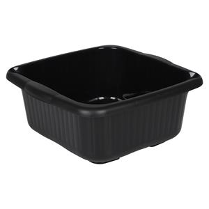 Urban Living Afwasteil - recycled kunststof - 10 Liter - D34 x H15 cm - zwart - teiltjes -
