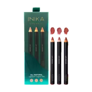 INIKA All Natural Lip Crayon Trio 3x3gr