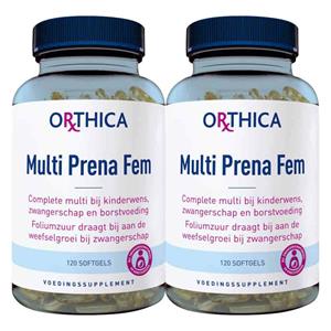 Orthica Gratis Verzending: 2x  Multi Prena Fem 120 softgels