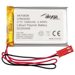 Akyga LP603450 Accupack Batterijgrootte: Speciaal LiPo 3.7 V 1200 mAh