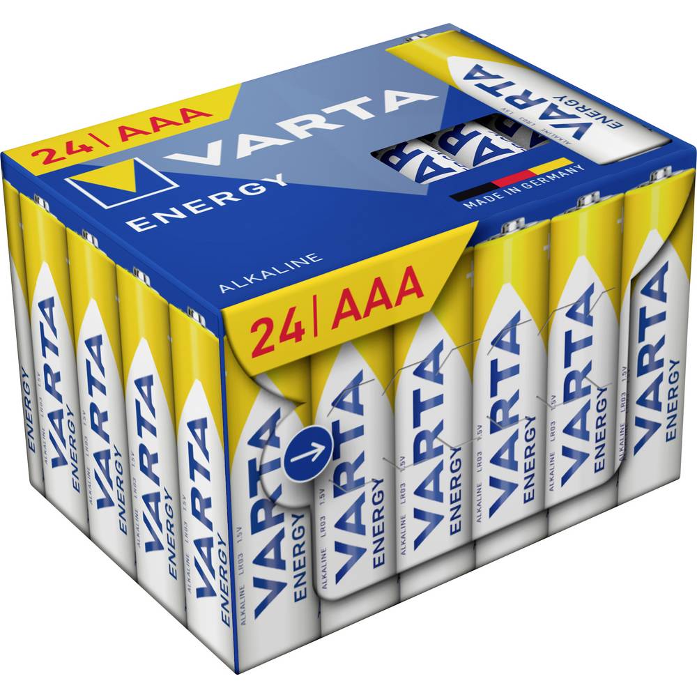 Varta Energy AAA Cube Pack24 AAA batterij (potlood) Alkaline 1.5 V 24 stuk(s)
