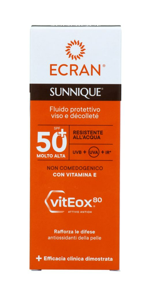 Ecran Sunnique Gezicht & Decolleté Zonnebrandcrème SPF50