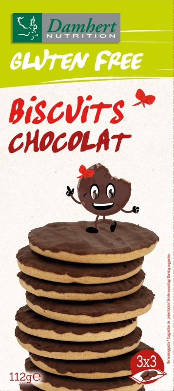 Damhert Biscuits chocolate gluten free 112 Gram