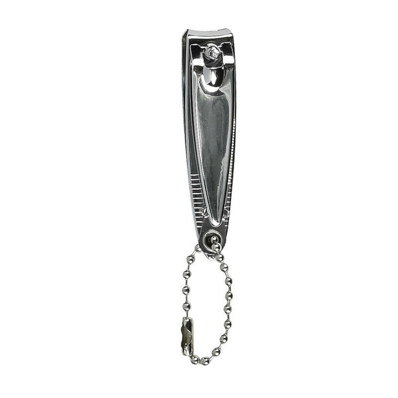Benson Care Nagelknipper - met vijl - metaal - zilver - aan ketting - 5 cm - nagel verzorging -