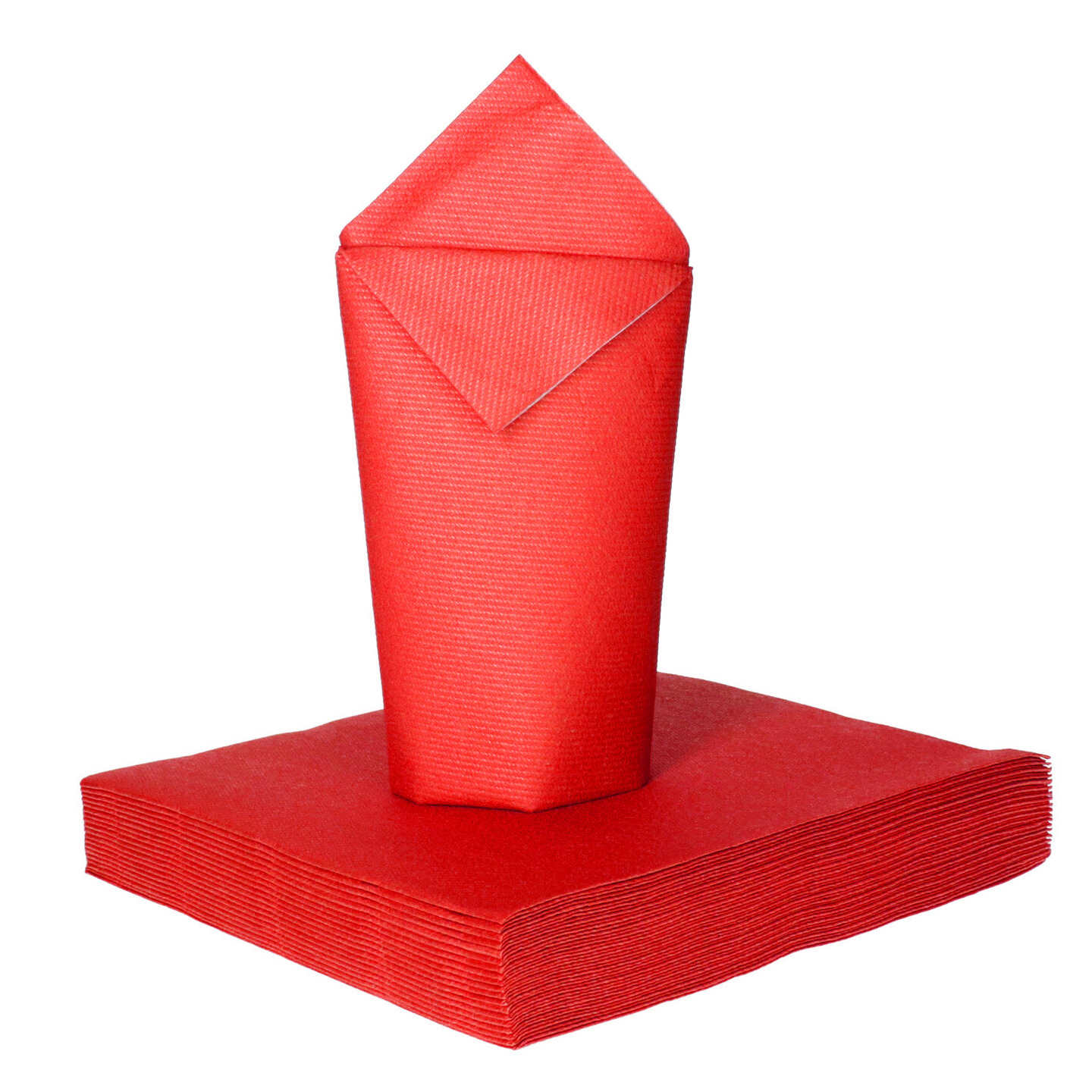 Givi Italia Feest servetten - 16x - rood - 3 laags - 33 x 33 cm -