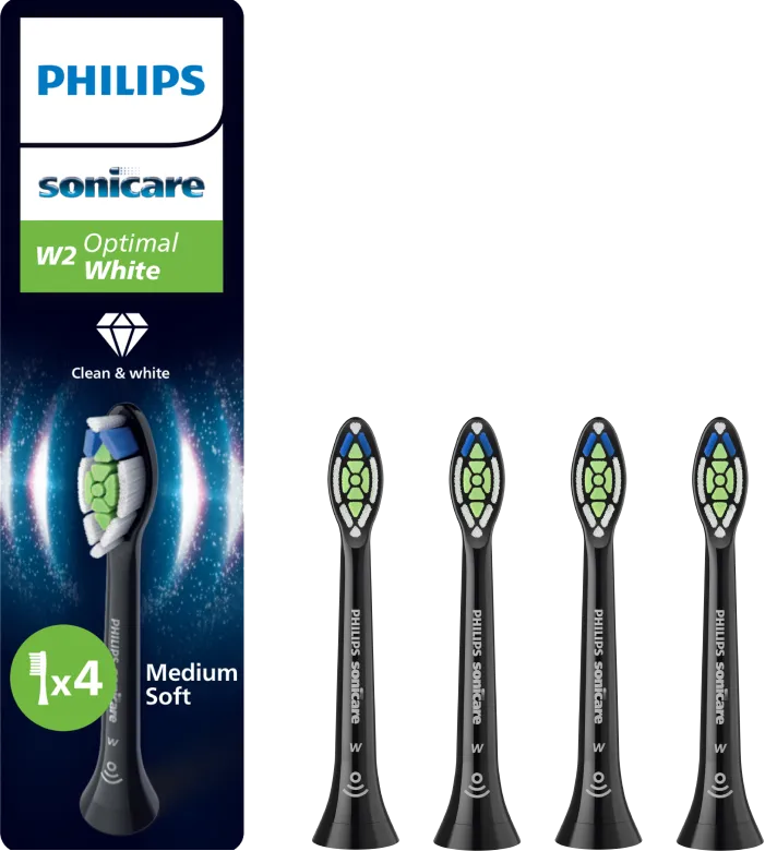 Philips Sonicare Optimal White HX6064/88 Zwart (4 stuks)