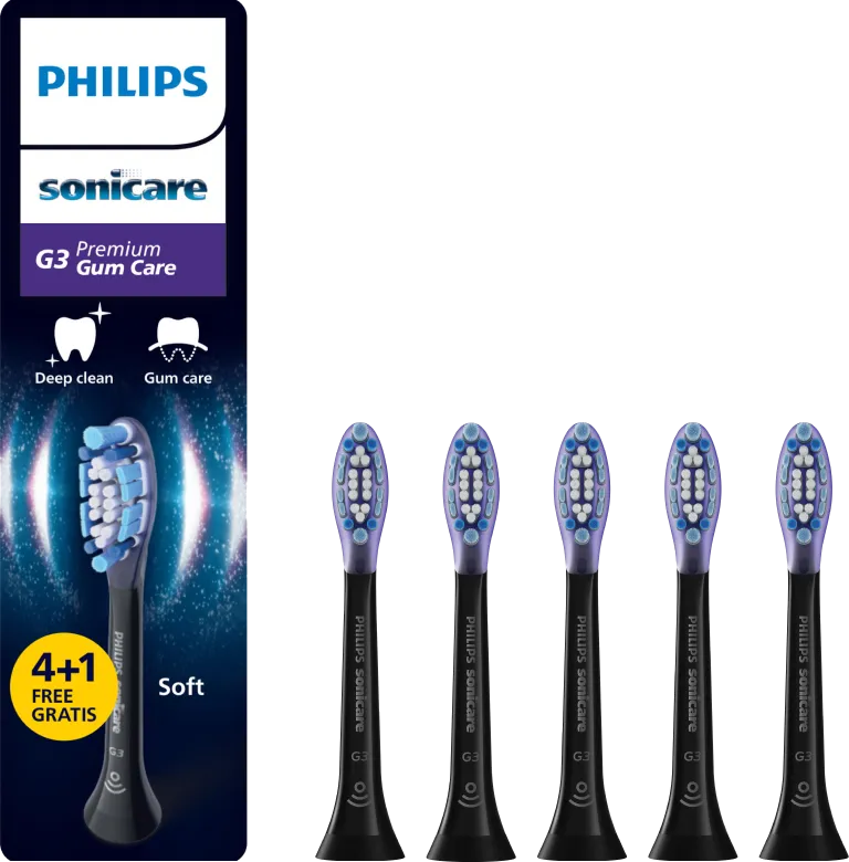 Philips Sonicare Premium Gum Care HX9055/88 Zwart (5 stuks)