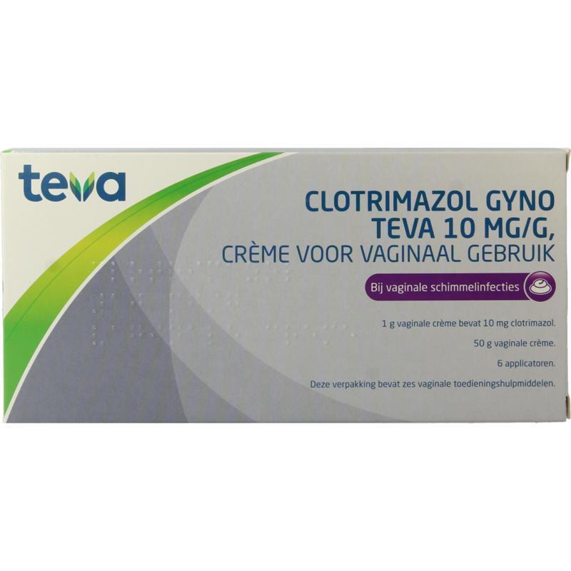 Teva Clotrimazol gyno 10 mg/g crème 50 Gram