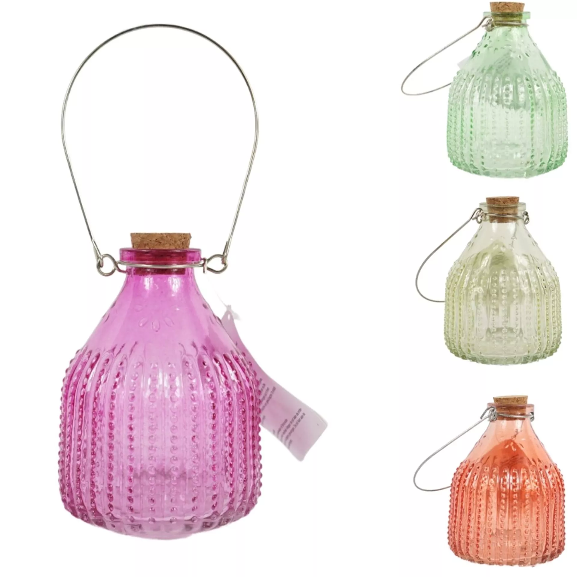 Countryfield Wespenval glas Ø13cm 4 assorti Assorti