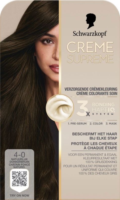 Schwarzkopf Crème supreme 4-0 donker bruin 1st