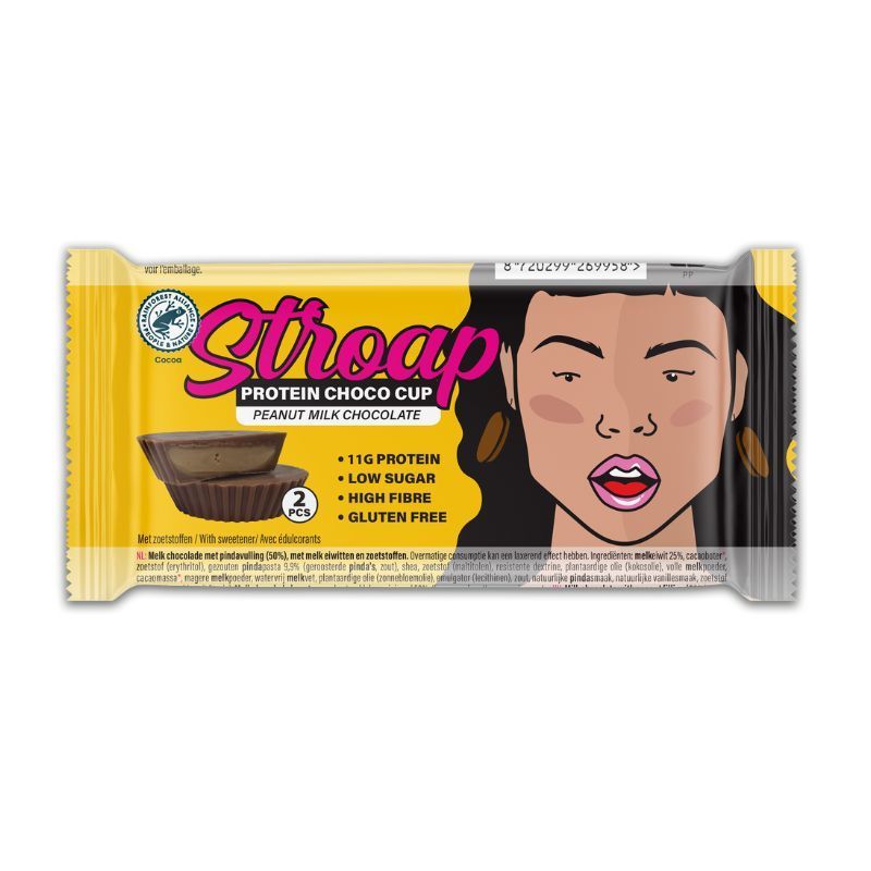 Stroap Protein peanut butter cup milk chocolate 42 Gram