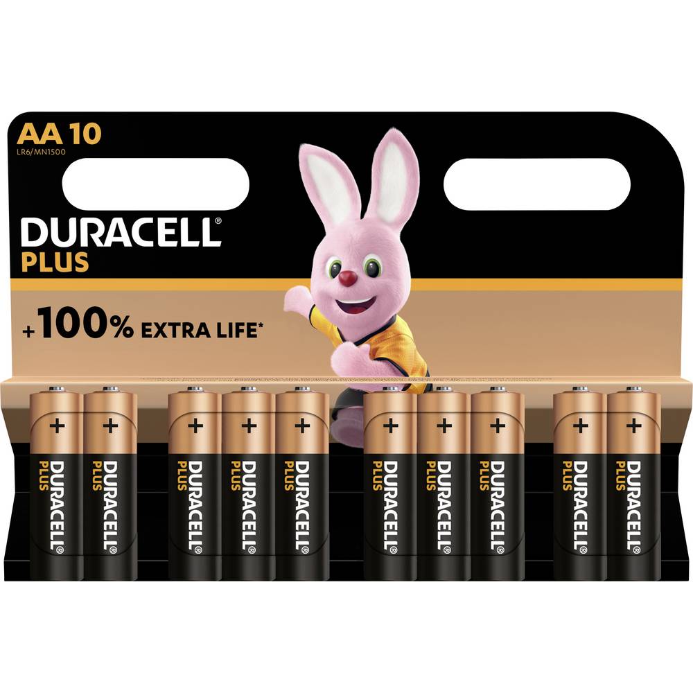 Duracell Plus Power AA batterij (penlite) Alkaline 1.5 V 10 stuk(s)