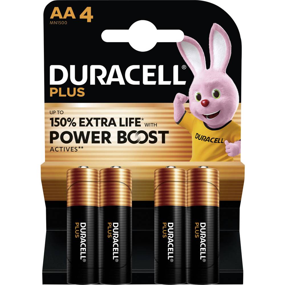 Duracell Plus Power Boost AA batterij (penlite) Alkaline 1.5 V 4 stuk(s)