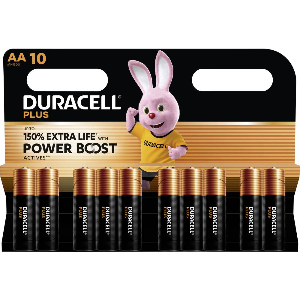 Duracell Plus Power Boost AA batterij (penlite) Alkaline 1.5 V 10 stuk(s)