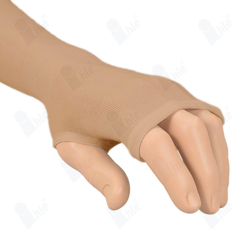 Ihle Universele Undersleeve voor Polsbraces Universeel - Beige - Zonder Duimstuk