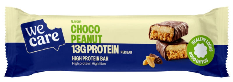 WeCare High protein bar choco peanut 45 Gram