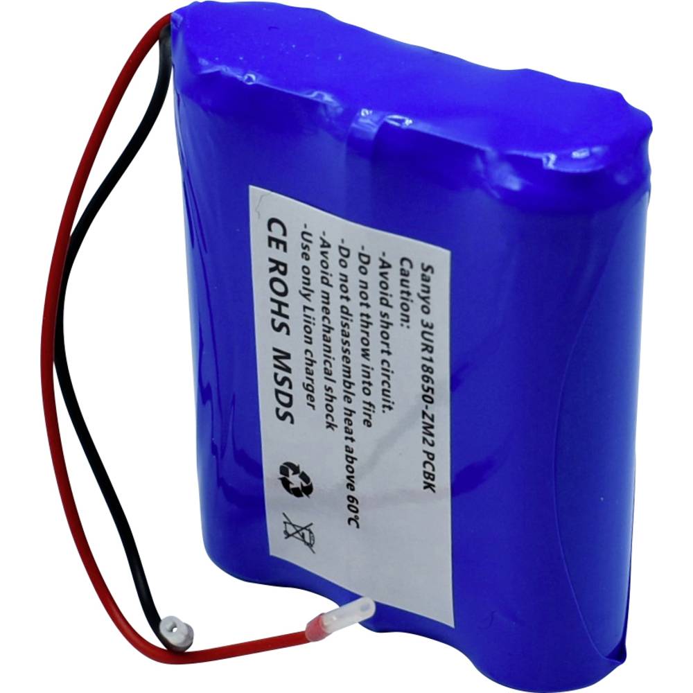 Sanyo 3/UR18650-ZM2 PCBK Speciale oplaadbare batterij 18650 Kabel Li-ion 11.1 V 2420 mAh