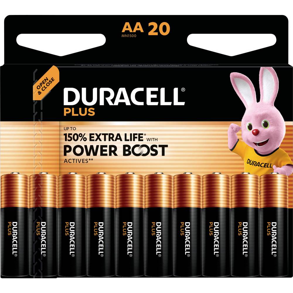 Duracell Plus Power Boost AA batterij (penlite) 1.5 V 20 stuk(s)